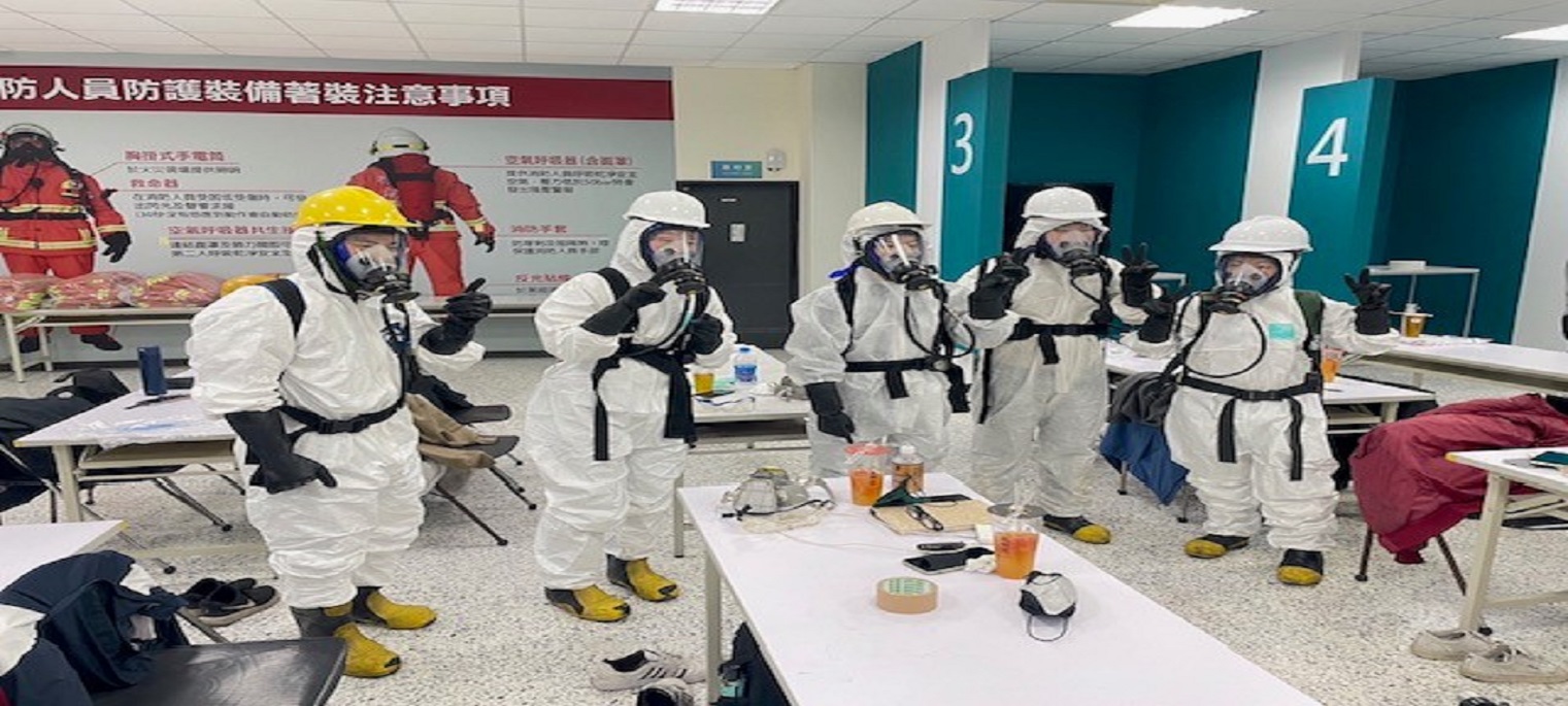 Seed instructor chemical hazard training(Fire training facility) 